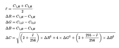 色差計(jì)算公式
